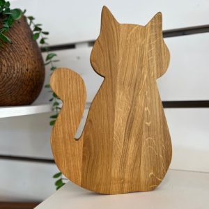 Tagliere Gatto in Rovere