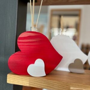 Profumatore cuore colorato con cuoricino