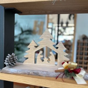 Natività con abeti
