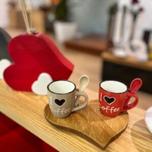 Porta tazzine cuore