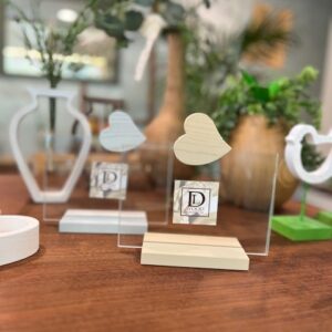 Porta foto doppio a cuoricino